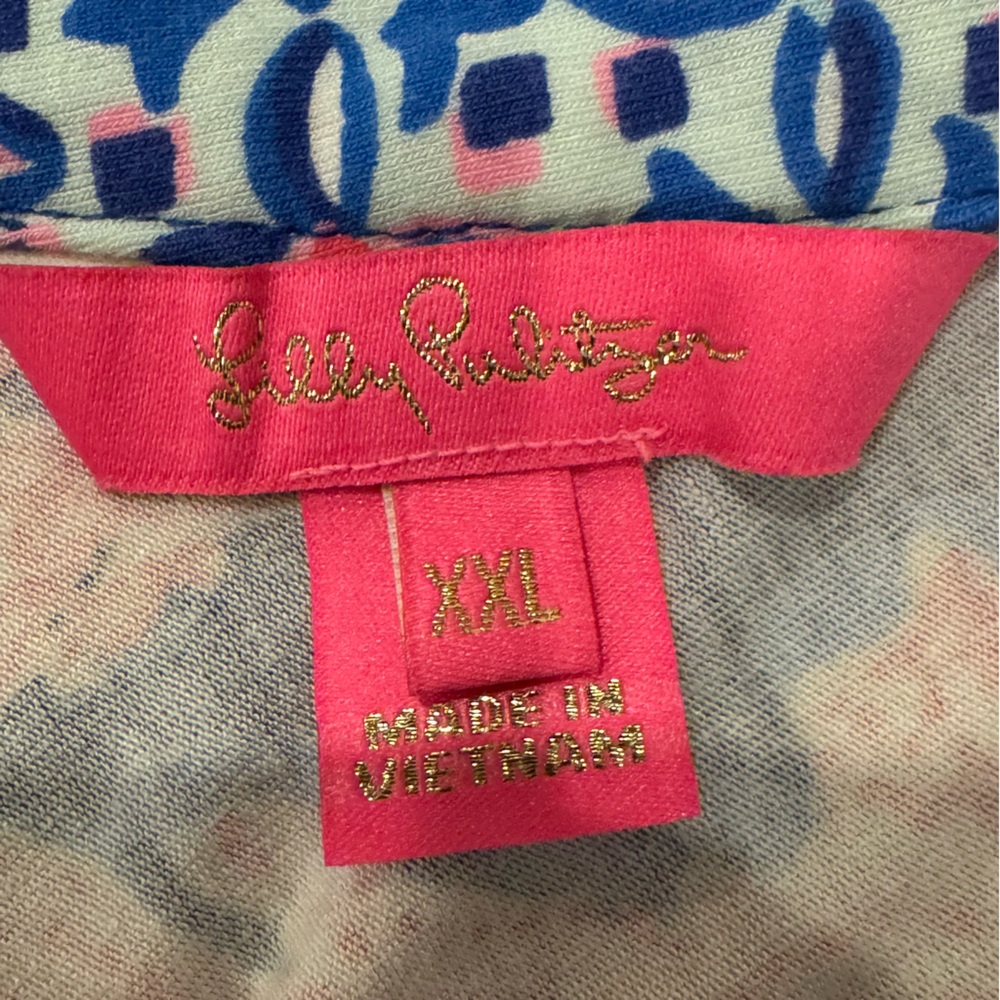 Lilly Pulitzer Blue and Pink Maxi Dress - Picture 4 of 8